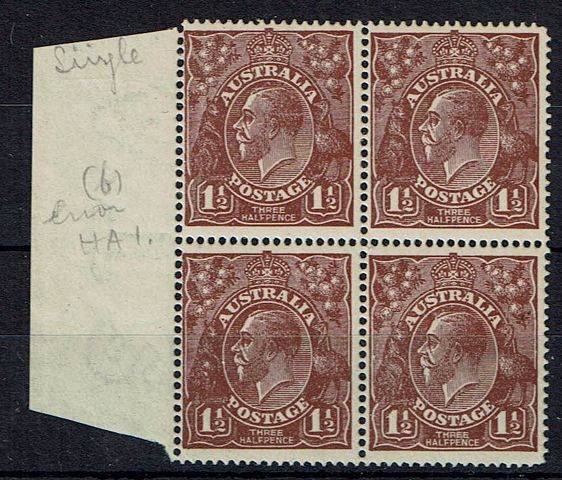 Image of Australia SG 59/59Var UMM British Commonwealth Stamp